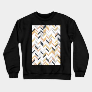 Marble & Gold Chevron Crewneck Sweatshirt